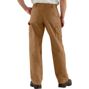 Carhartt Loose-Fit Washed Duck Utility Work Pants for Men - Carhartt Brown - 38x34