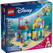LEGO Disney Princess Ariel's Magical Mini Palace Building Toy with 3 Characters, Lockable Palace, Dolphin Carriage, Multicolor, 179 Pieces, 43285