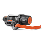 Ozark Trail 5500LB UTV Electric Winch with Wired Remote, Synthetic Rope, Mounting Bracket, Black