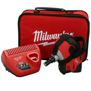 Milwaukee 2458-21 M12 Cordless Palm Nailer Kit Red Lithium Battery