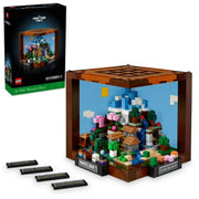 LEGO 6470616 Minecraft The Crafting Table, Video Game Building Set with Minecraft Figures, Mobs and Biomes