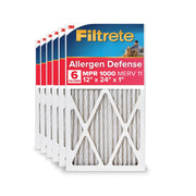 Filtrete 9820-2PK-3 12x24x1 HVAC Furnace Air Filter, MPR 1000 MERV 11, Allergen Defense, 6 Pack