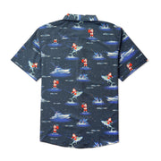 AFTCO Boatbar Men's Short-Sleeve Button-Down Fishing Shirt, UPF 50 Sun Protection, Arctic Blue, 2XL, M45342