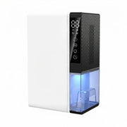 Ouxumoll Dehumidifier for Home 1000 Sq.Ft Quiet with Auto Shut Off Timer 7 Ambient Lights, Black & White