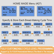 KeenZest 27-in-1 Smart Bread Maker, 2LB Gluten-Free & Whole Wheat, Customizable Homemade Cycle, Stainless Steel, BM8520