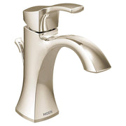Moen 6903 Voss Single Handle Single Hole Bathroom Faucet With Valve Polished Nickel