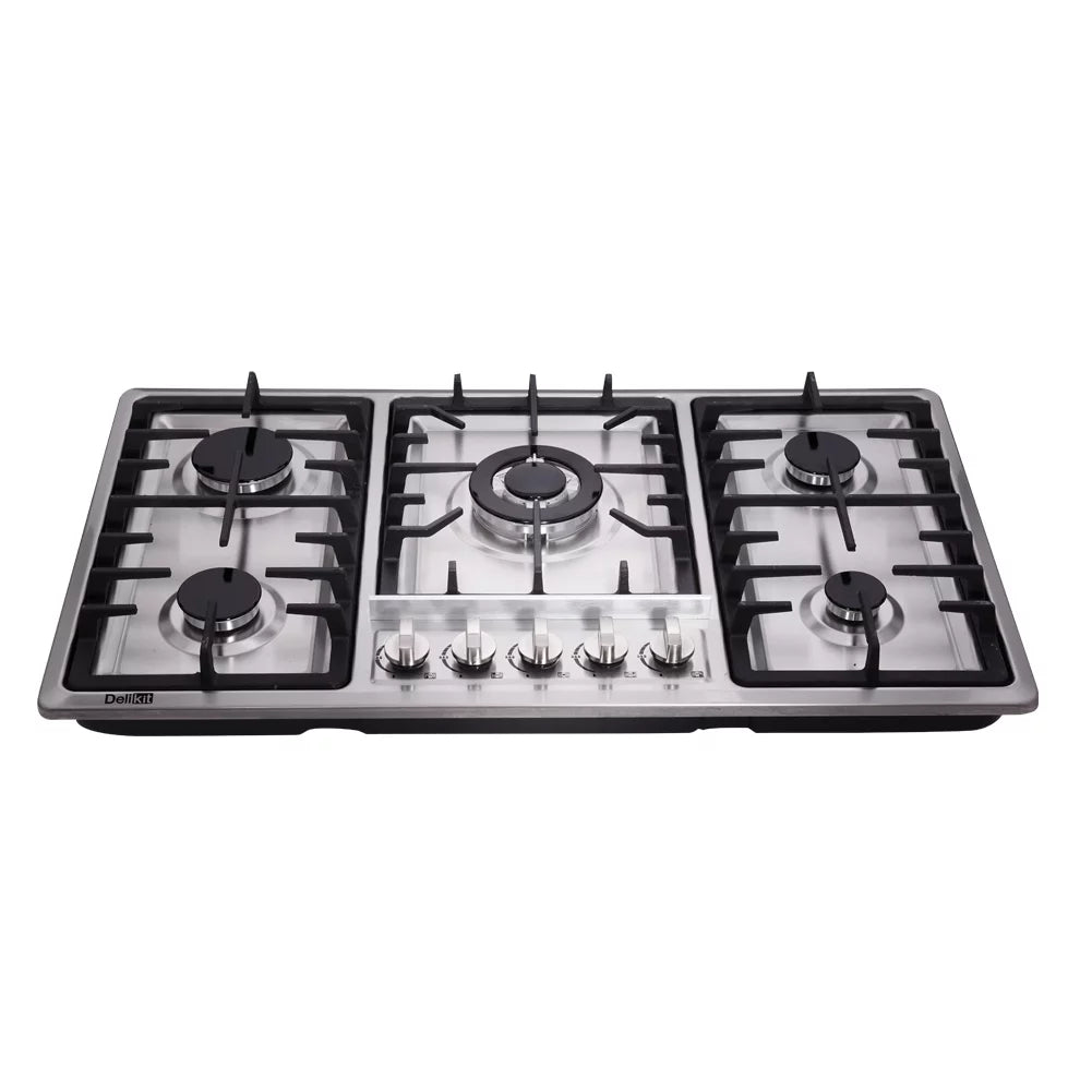 Delikit DK258A01 34 inch Gas Cooktop NG/LPG Sealed 5 Burners Gas Sto