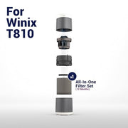 Winix Replacement Filter R, True HEPA and Activated Carbon, Compatible with T810 and T830 Air Purifiers, One-Year Replacement