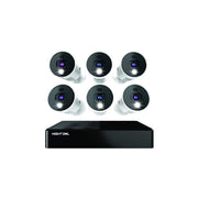Night Owl CL-BT8D-8-26LSA 8 Channel Wired Bluetooth DVR w/ 6 Wired 4K UHD Spotlight Cameras & 2TB Hard Drive