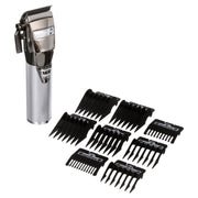 BaBylissPRO SilverFX+ All-Metal Cordless Hair Clipper, Stainless Steel Taper Blade, N1 Brushless Motor, Lithium Battery, USB-C Charging, Silver, FX870NS