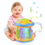 Vanmor Baby Musical Toy, 4-in-1 Interactive Ocean Rotating Projector with Light and Music, Multicolor, for 6 to 24 Months Infants
