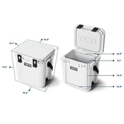 YETI 10022160002 Roadie 24 2.0 Hard Cooler with Double Duty Shoulder Strap and Drain Plug, Charcoal