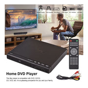 Romacci DVD-225 Home DVD Player DVD Disc Player Digital Player AV Output with Remote Control