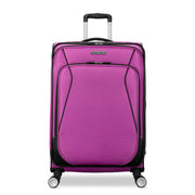 American Tourister 4 Kix 3.0 Softside Medium Spinner Luggage, Expandable, Hyper Violet, 360-Degree Dual Spinner Wheels, 158586-A839