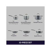 Circulon A1 10-Pc. Non-Stick Cookware Set - Gray GRAPHITE ONE SIZE