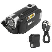 Yuehuam Portable Full HD 1080P Digital Video Camera, 16MP, 2.7 Inch Rotatable LCD Screen, 16X Digital Zoom, Built-In Mic and Speaker, Black
