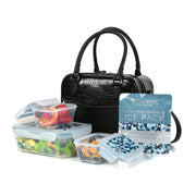 Arctic Zone Veronica Jamison Hampton Faux Leather Lunch Tote, Lunch Bag with Food Storage & Ice Pack