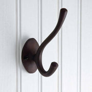 Signature Hardware 223601 1-3/8 Inch Wide Double Coat and Hat Hook
