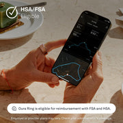 Oura Ring 4 Smart Wearable Ring, Rose Gold, Size 6, All-Titanium, Sleep and Fitness Tracker, 8-Day Battery Life, JZ90-54219-06