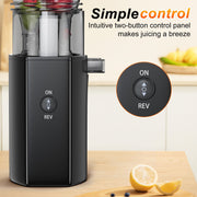 Cikuci 001 Slow Masticating Juicer, Cold Press Juicer Machines, Professional Slow Juicer for Fruits and Vegetables