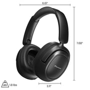 Pioneer A50-BK Dual Mode Wireless Headphones with Hybrid Active Noise Cancellation