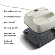 Cricut EasyPress 2 SE Heat Press Machine, 9 in x 9 in Ceramic-Coated Plate, Taupe, Includes 12 in x 12 in EasyPress Mat, 2012465