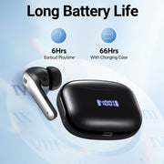 VEAT00L Headphones Wireless Earbuds Sport, Bluetooth 5.3 Over Ear Buds Stereo Deep Bass Headset, Black