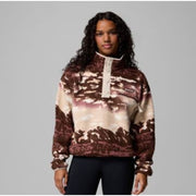 Columbia Helvetia II Printed Half-Snap Cropped Pullover - Tobacco Sisters - S