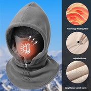 NKGRA Balaclava Ski Mask, Heavyweight Windproof Fleece Thermal Head Hood, Army Green