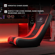 GTRACING Floor Rocker Gaming Chair,Red
