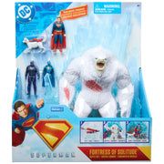 DC Comics 6073272 SUPERMAN, Fortress of Solitude Battle Set with 3 Action Figures