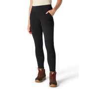 Carhartt Women's Force Fitted Midweight Utility Leggings, Black Nylon/Spandex, Skinny Fit, Mid Rise, X-Large Short, 102482-N04