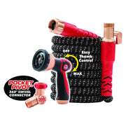 Pocket Hose Copper Head Expandable Garden Hose, Medium Duty, Copper-Infused, Kink-Free, 50 Ft