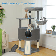 Vibrant Life 1129601 50inch Cat Tree Tower with Large Condo and Perch for Indoor Cats, Gray