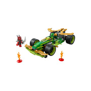 LEGO NINJAGO Lloyd Pull-Back Race Car Building Set with 2 Minifigures Green Lightning 181 Pieces