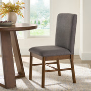 Better Homes & Gardens BH2402125171013 Reading Tall Dining Chair 2 Pack, Walnut and Gray