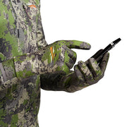 Sitka Traverse Hunting Gloves, Lightweight Stretch, Touchscreen Compatible, Silicone Grip Palm, Optifade Cover, Large, Black