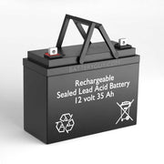BatteryGuy Rechargeable Sealed Lead Acid Battery, 12V 35Ah, AGM Technology, Maintenance Free, Spill Proof, NB3 Connector, PS-12330