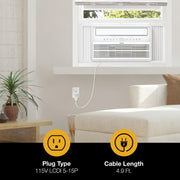 Whirlpool WHAW-121IN 12,000 BTU Window Mounted Inverter Air Conditioner with Remote Control, Quiet Operation, Energy Efficient