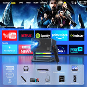 Cshidworld Projector, Native 1080p with 4K Support, 10000 Lumens LED, Dual Band WiFi 5, Bluetooth 5.1, Auto Focus, Keystone Correction, 150in Display, M04