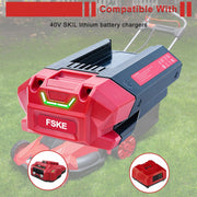 FSKE 40V 2.5Ah Lithium-Ion Power Tool Battery with 4-LED Fuel Gauge, Compatible with SKIL 40V Cordless Tools BY8705-00-2