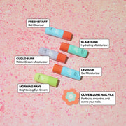 Bubble Skincare 200035 Chat Mini Routine 6-Piece Set, Includes Fresh Start 10ml, Morning Rays 3ml, Level Up 10ml, Cloud Surf 10ml, and Olive & June Flower Nail File