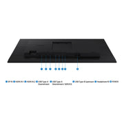 Samsung 27-Inch Borderless Business Monitor, IPS Panel, 100Hz Refresh Rate, USB Hub, Height Adjustable, Black, LS27D402GANXGO