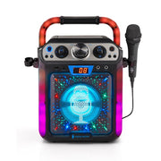 Singing Machine SML712BK Groove Cube Hype CDG Bluetooth Karaoke Machine with lights