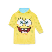 SpongeBob SquarePants Boys Oversized Hooded Sleeper, Yellow, L/XL