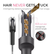 TYMO CURLPRO Automatic Curling Iron, 1 Inch Tourmaline Ceramic Barrel, Auto-Rotating, Adjustable 320F-410F Heat, Black Fade