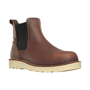 Danner Bull Run Chelsea Work Boots for Men, Oiled Full-Grain Leather, Mesh Lining, 3-Density Cushion Footbed, Non Slip Wedge Outsole, Brown, 10.5, 15481
