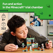 LEGO 21271 Minecraft The Trial Chamber Building Toy - 322-Piece Gamer Playset for Kids Ages 8+ - Includes Shadow Hoodie Minifigure