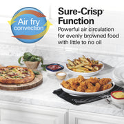 Hamilton Beach Sure-Crisp Air Fryer Toaster Oven, 4-Slice Capacity, Fits 9-Inch Pizza, 1120W, Black, 31404
