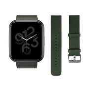 Wyze Smartwatch Band Genuine Leather Replacement Strap Forest Green Adjustable 22mm Width WWSTRPFG
